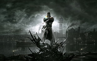 warrior illustration, Dishonored, video games HD wallpaper