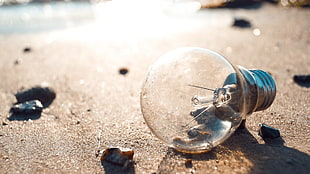 LED bulb light, macro, beach, lightbulb