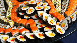 tray of sushi's