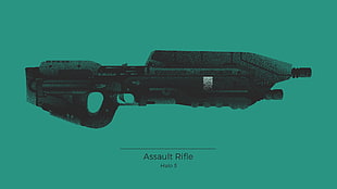 black Halo5 assault rifle, Halo 5: Guardians, Halo, Xbox, assault rifle HD wallpaper
