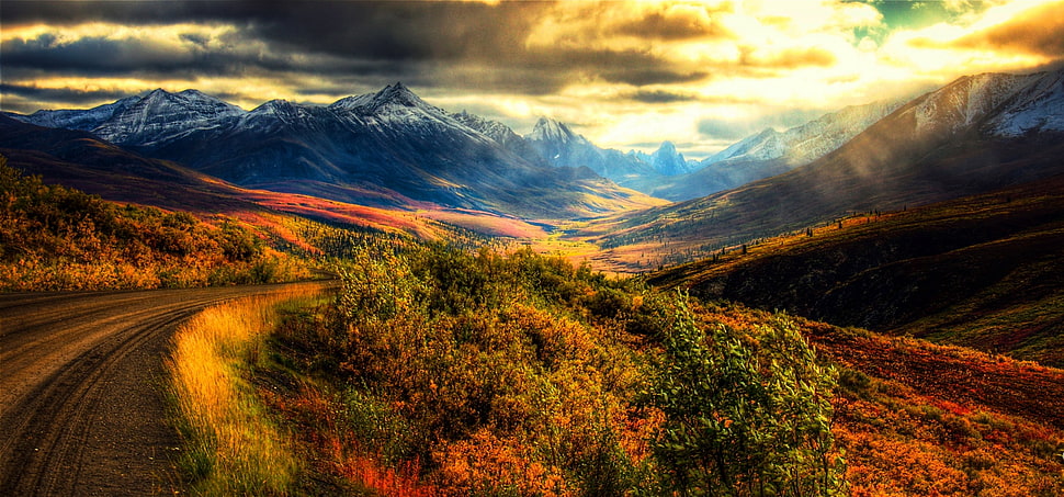 mountain range, nature, landscape, panoramas, mountains HD wallpaper