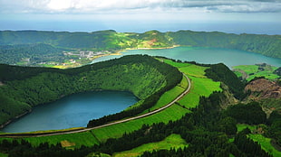aerial photography of body of water, nature, landscape, lake, Portugal