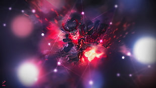 red and black monster, League of Legends, Thresh