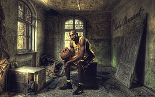 Kobe Bryant illustration HD wallpaper