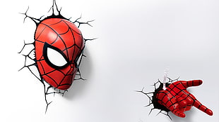 Spider-Man on broken wall