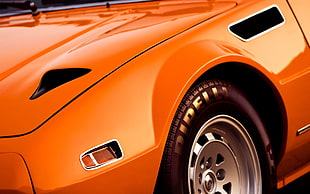 orange car, car, muscle cars, orange cars, vehicle HD wallpaper