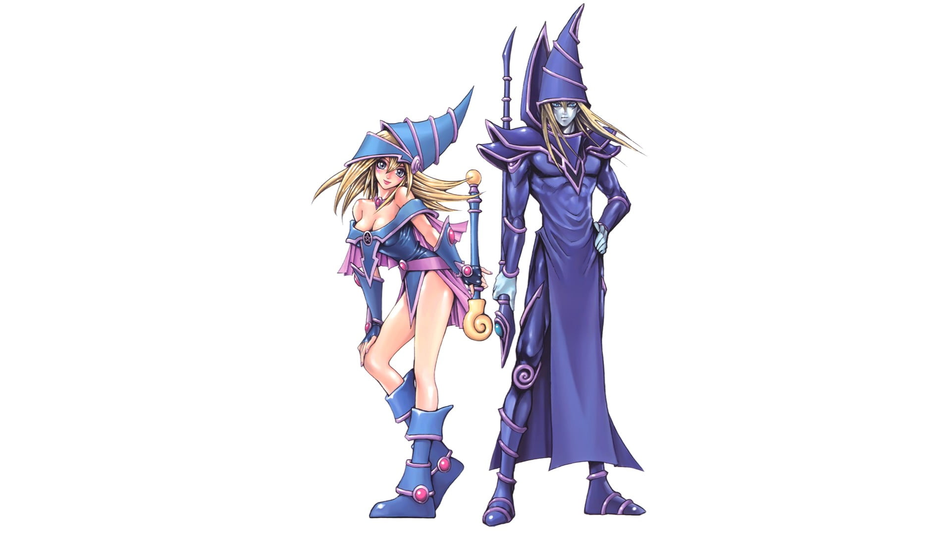 two Yu-Gi-oh! character illustrations, Yu-Gi-Oh