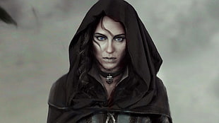 women's black cloak, The Witcher 3: Wild Hunt, Yennefer of Vengerberg, video games