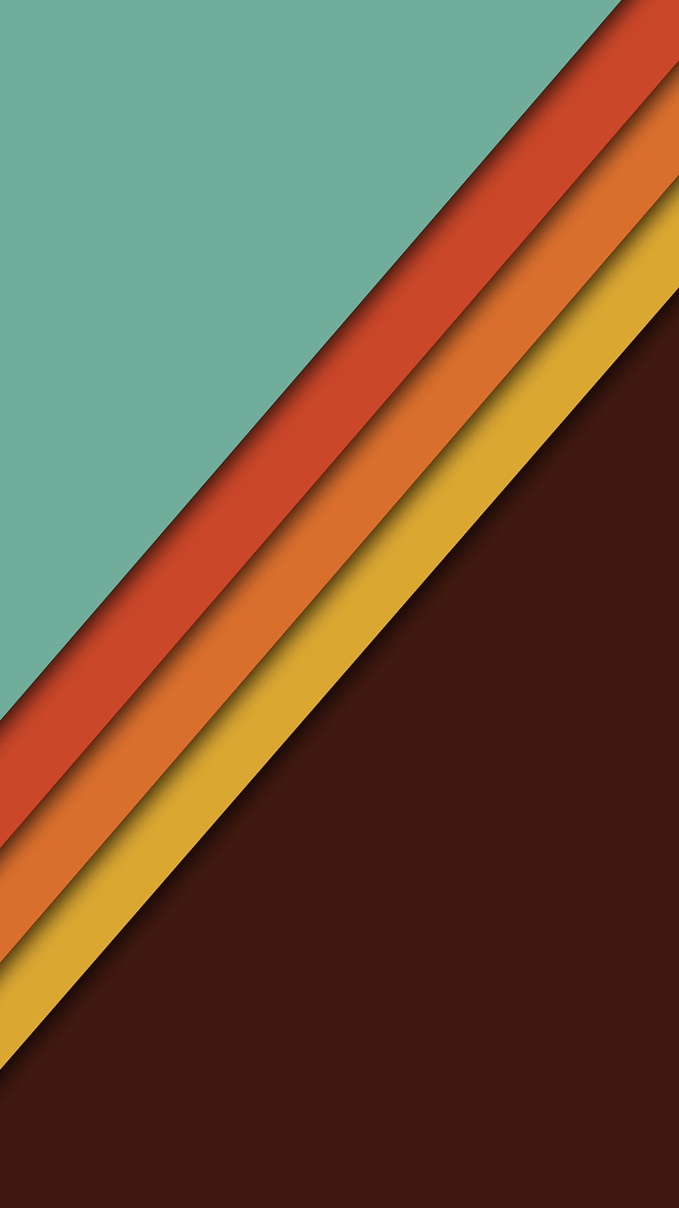 blue, red, orange, and yellow papers, Android L, Android (operating system), 1976, simple HD wallpaper