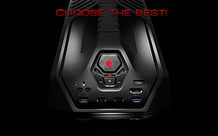 gray and black computer tower wallpaper