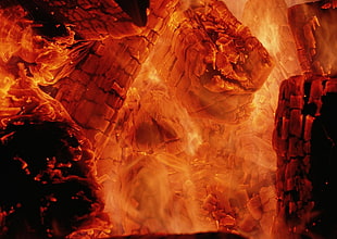 fire digital wallpaper, fire