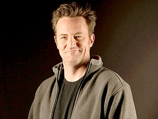 man in gray full-zipped jacket and black crew neck shirt HD wallpaper