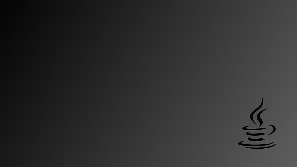 white and black wooden cabinet, Java HD wallpaper