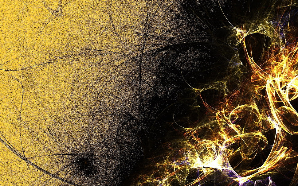 black and brown abstract paintingf HD wallpaper