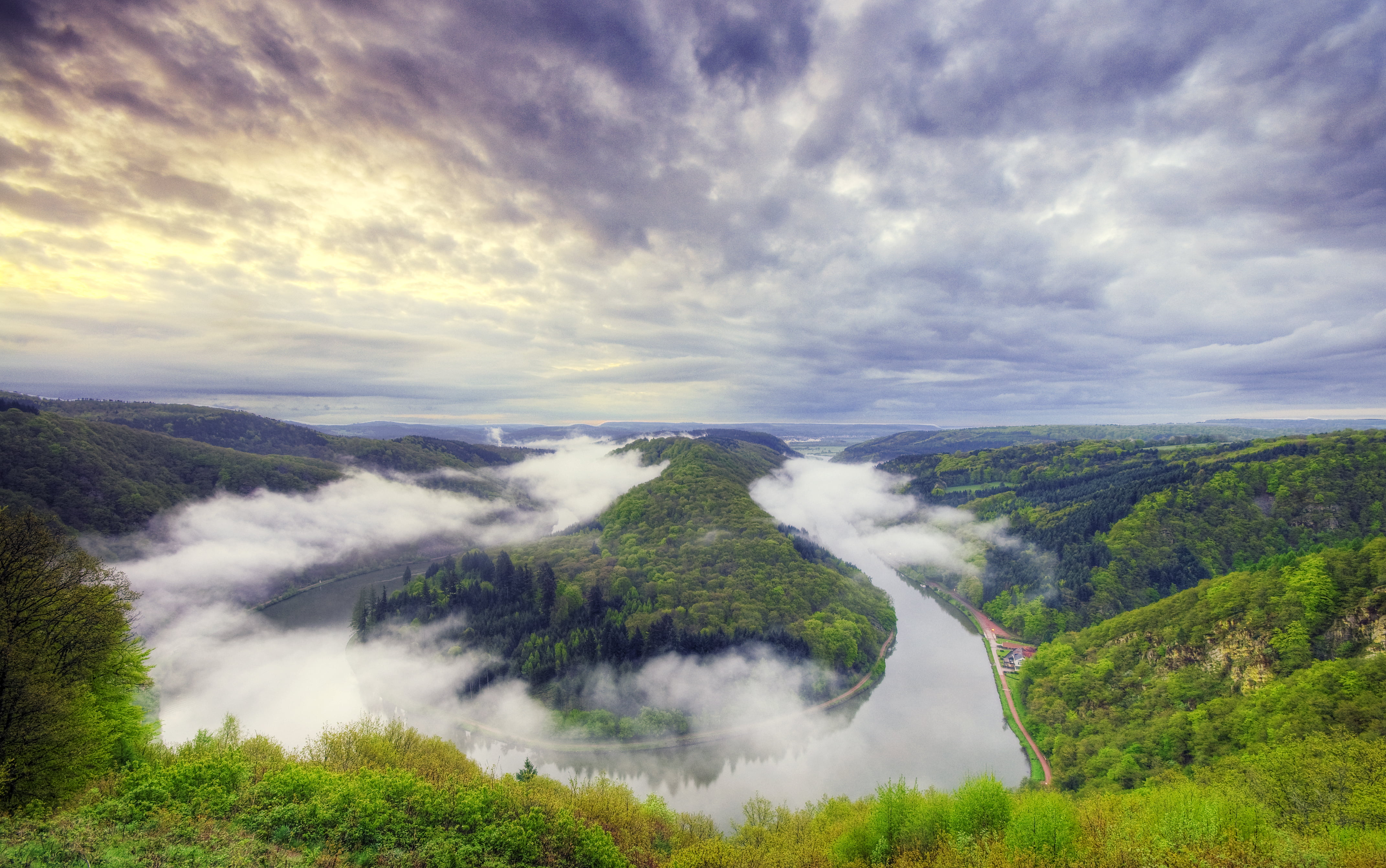 aerial view of amazon river