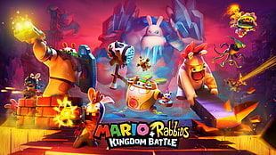 Mario + Rabbios Kingdom Battle game poster HD wallpaper