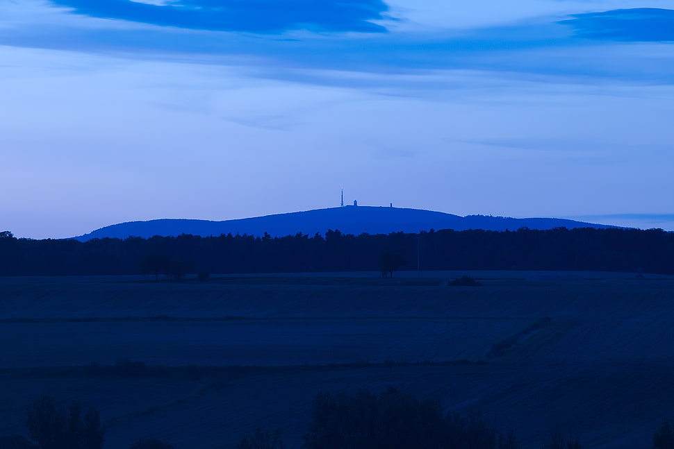Blue,  Sky,  Evening HD wallpaper