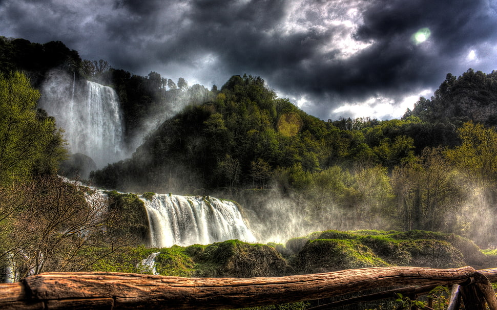 waterfalls HD wallpaper