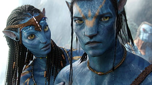 Avatar movie scene, Avatar, blue skin, movies, science fiction