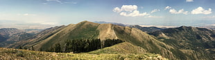 mountain landscape, mountains, landscape, dual monitors, Utah HD wallpaper