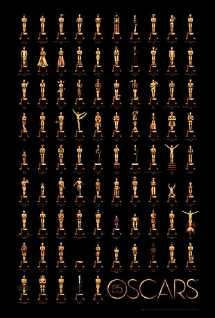 Oscars trophy lot HD wallpaper