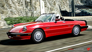 red convertible coupe, Forza Motorsport 4, Forza Motorsport, car, video games HD wallpaper