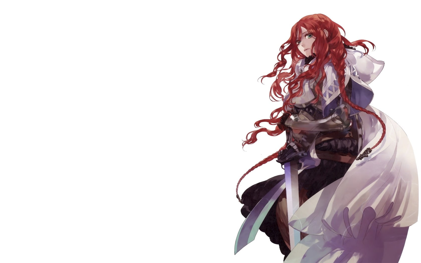 Top Anime Girl With A Sword And Red Hair 