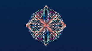 blue and pink illusion