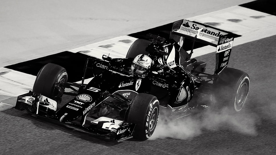 black F1 car, Formula 1, ferrari formula 1 HD wallpaper