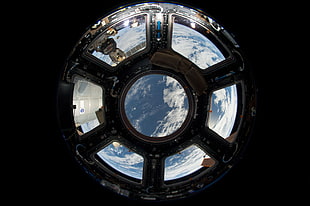 space shuttle window HD wallpaper