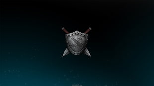 Dota 3 shield and sword logo