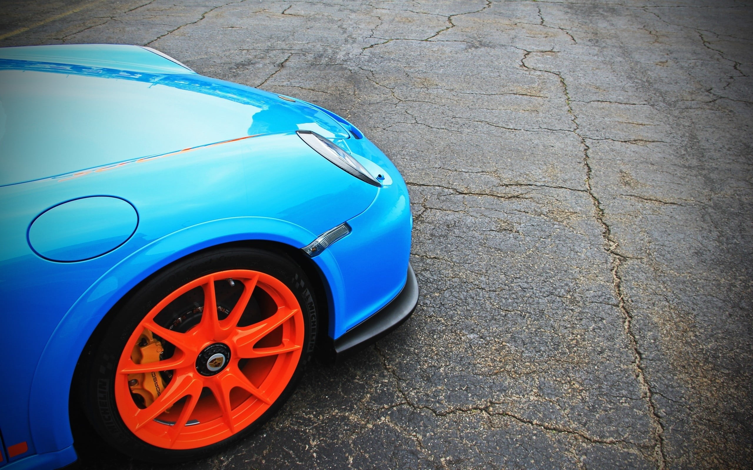 blue vehicle, Porsche, Porsche 911 GT3 RS, car, blue cars