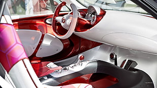 white and red motor scooter, Smart Forstar, car HD wallpaper