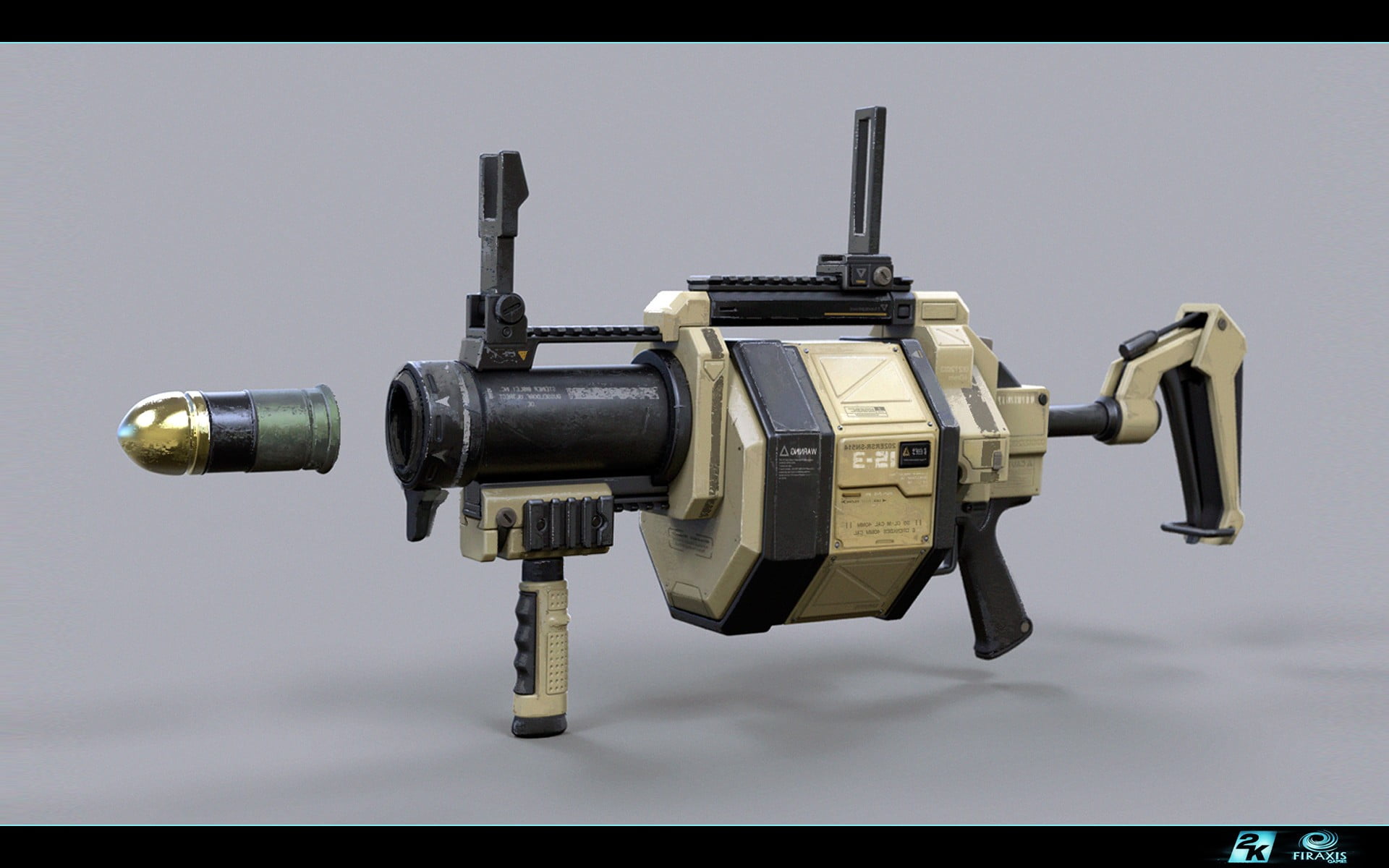 black and gray fishing reel, digital art, science fiction, x-com 2, XCOM: 2