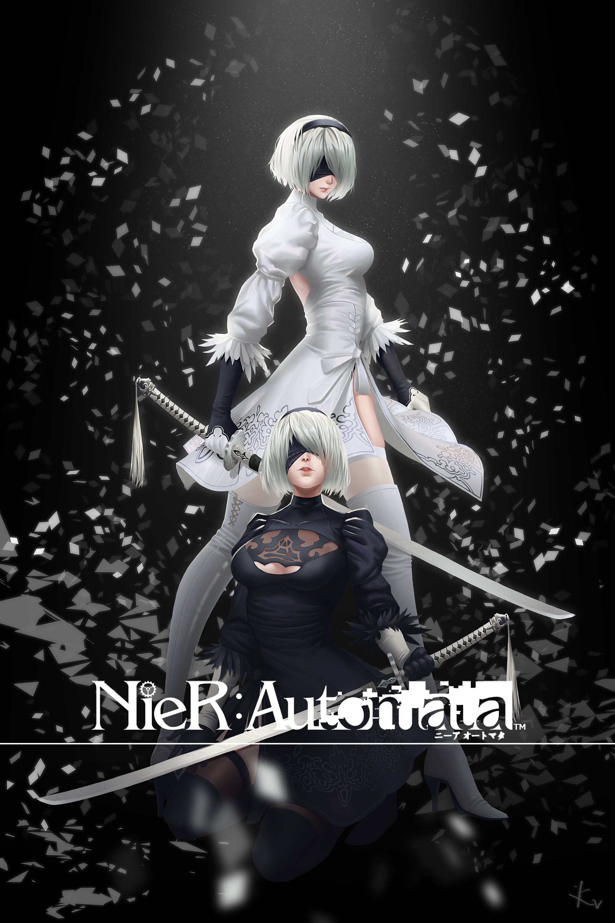 Nier Automata digital wallpaper