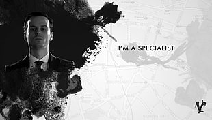 I'm a specialist digital wallpaper, James Moriarty, Sherlock, monochrome, map HD wallpaper