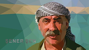 Senep Sen painting, digital art, Şener Şen, polygon art