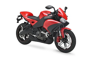 red standard motorcycle