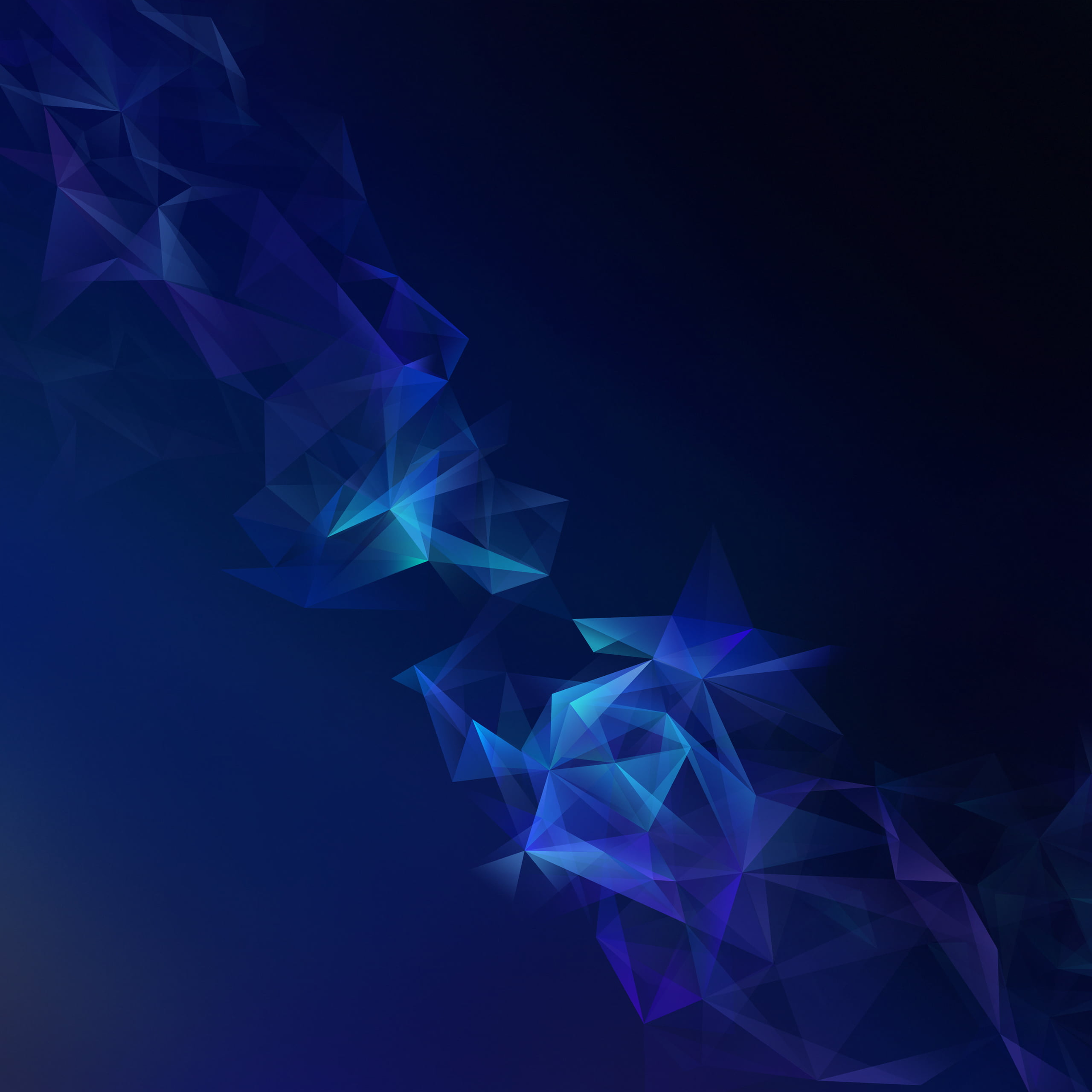 Blue stars illustration, Samsung Galaxy S9, Blue, Low poly HD wallpaper |  Wallpaper Flare