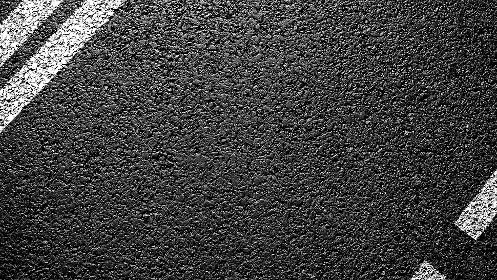 black asphalt surface HD wallpaper