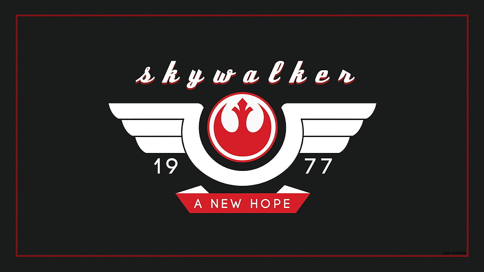 Skywalker logo, Star Wars, text HD wallpaper