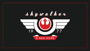 Skywalker logo, Star Wars, text