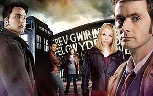 TV series wallpaper, Doctor Who, The Doctor, TARDIS, David Tennant