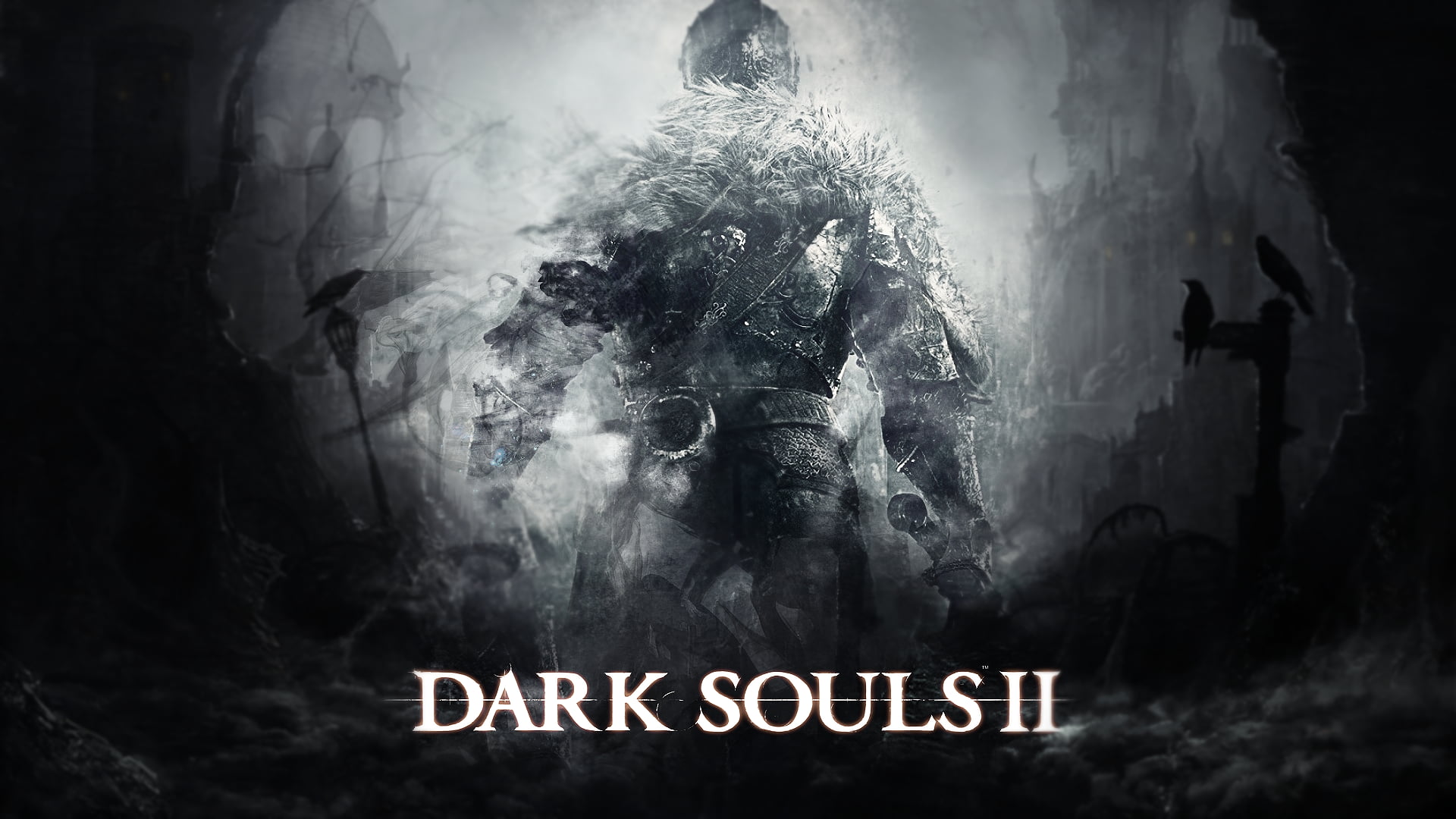 "Dark Souls 2 cover, Dark Souls II" HD wallpaper online crop.