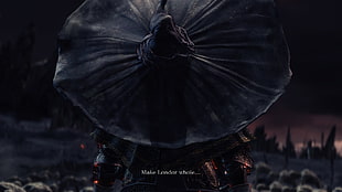 person wearing black hat illustration, Dark Souls, Dark Souls III, screen shot