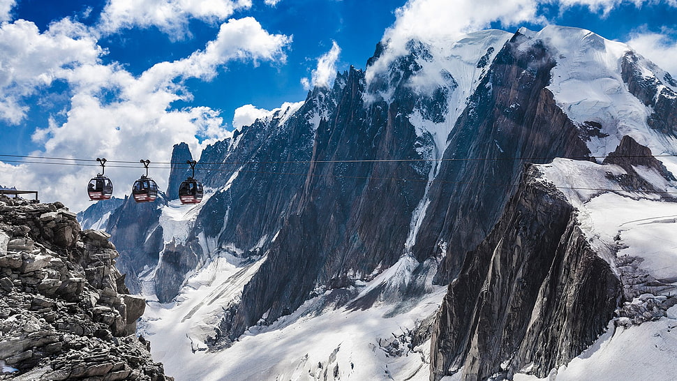 cable car, mountains, funicular HD wallpaper