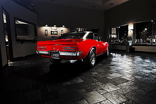 red coupe, Pontiac, Pontiac Firebird, car, red cars