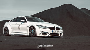 white BMW coupe, JP Performance, tuning, car, BMW HD wallpaper