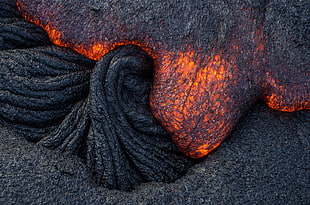 lava digital wallpaper, lava, volcano, nature
