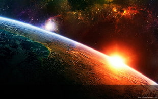 earth atmosphere, space HD wallpaper